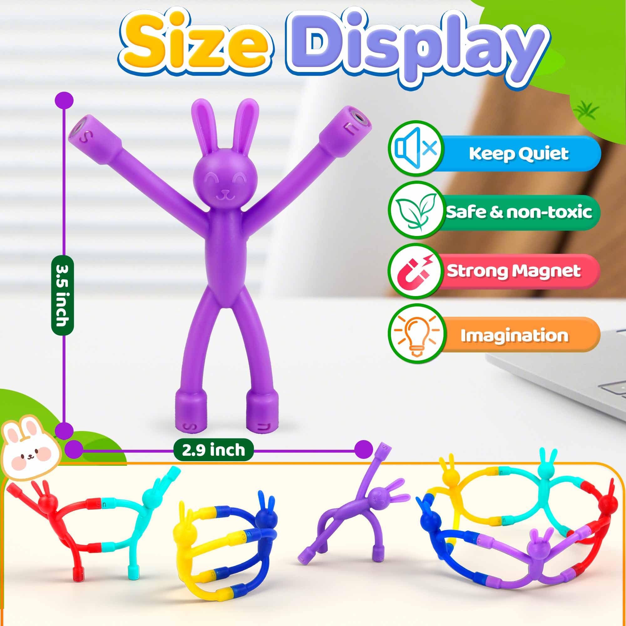 Bunny magnets with bendable limbs for CHESLICR set