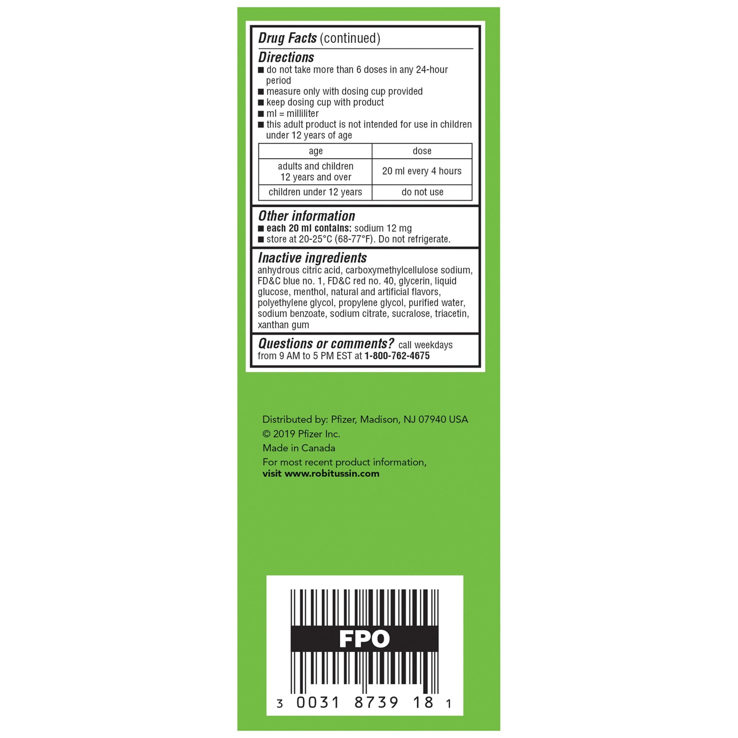 HSA and FSA eligible Robitussin product packaging