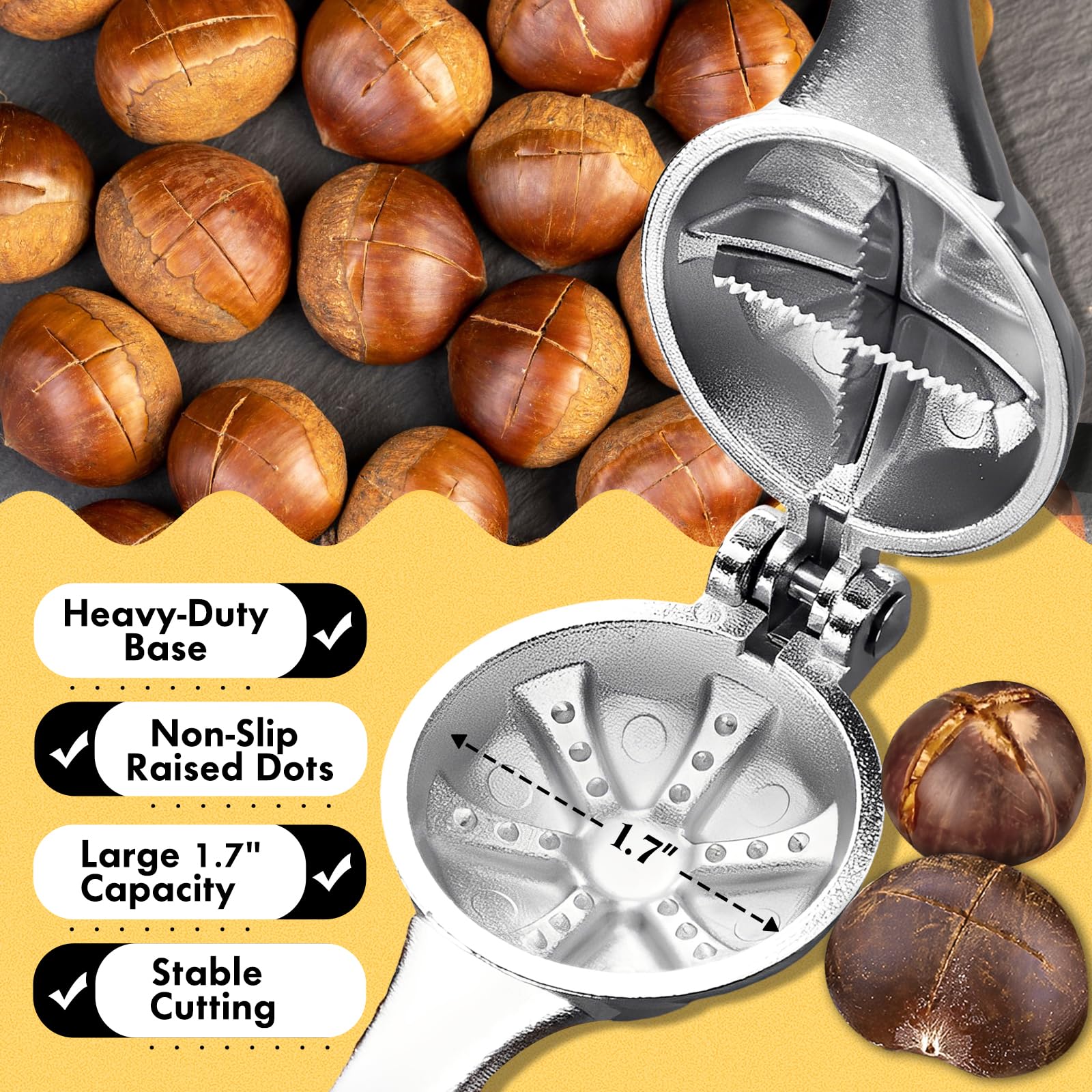 Chestnut scoring tool included in the set