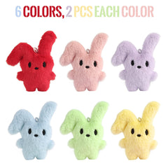 Red CHHOEAV plush bunny inside egg close up