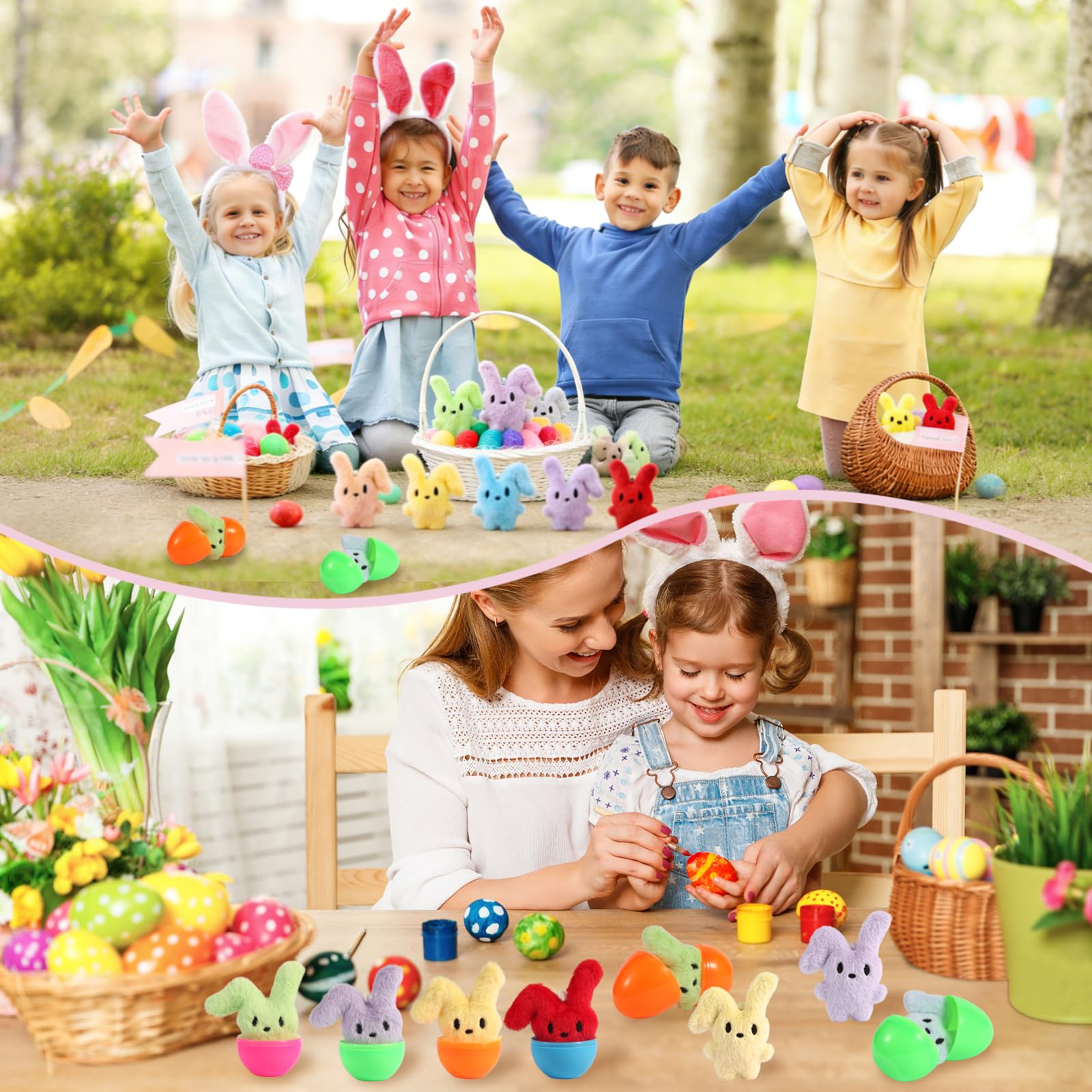 Blue CHHOEAV bunny inside egg Easter Basket Stuffers