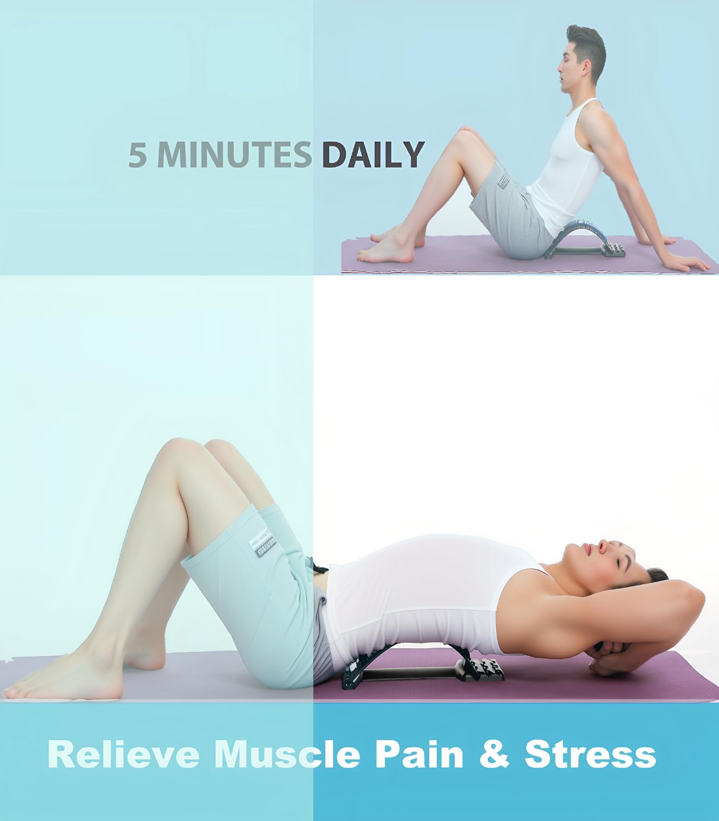 Acupressure back massager with 92 points for mid back