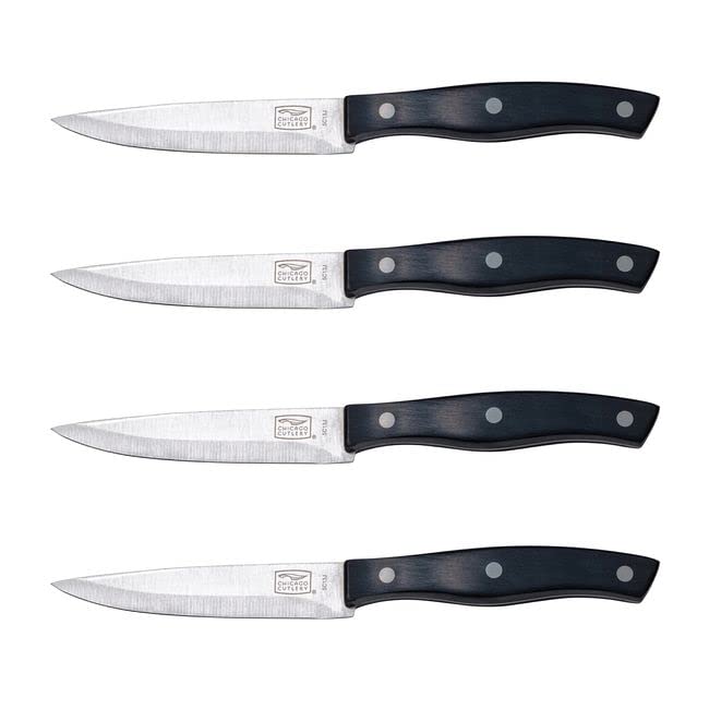 Chicago Cutlery Ellsworth 4-Piece Steak Knives with 4.5 inch blades