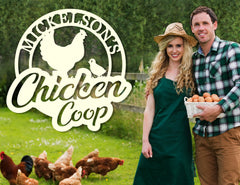 Farmhouse Decor Chicken Coop Sign for Outdoor Use