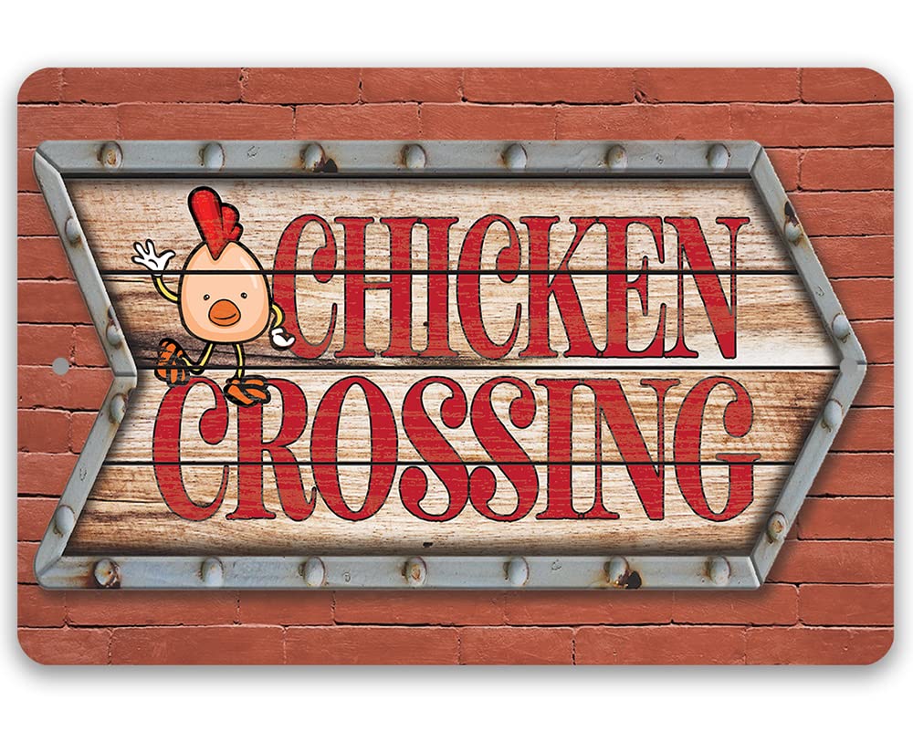 Chicken Signs for Coop 8x12 metal sign for coop indoor outdoor