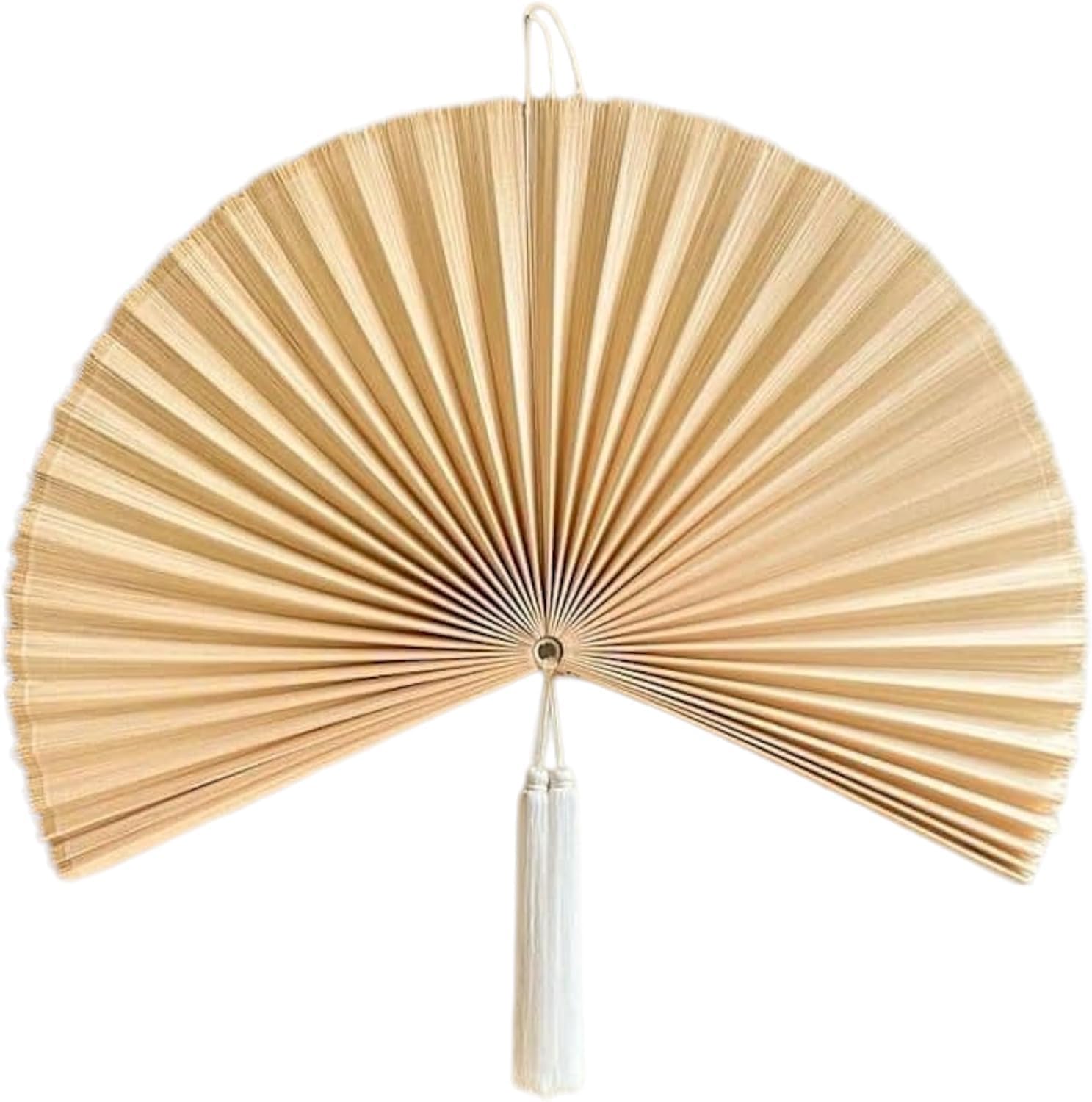 Chicvillage bamboo fan wall decor ivory 47 inch