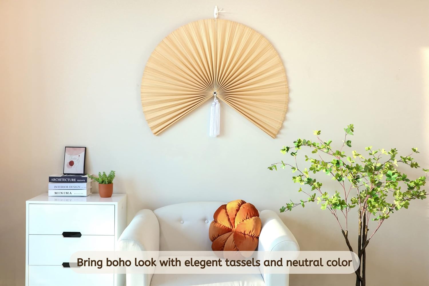 Chicvillage wall fan for meditation spaces