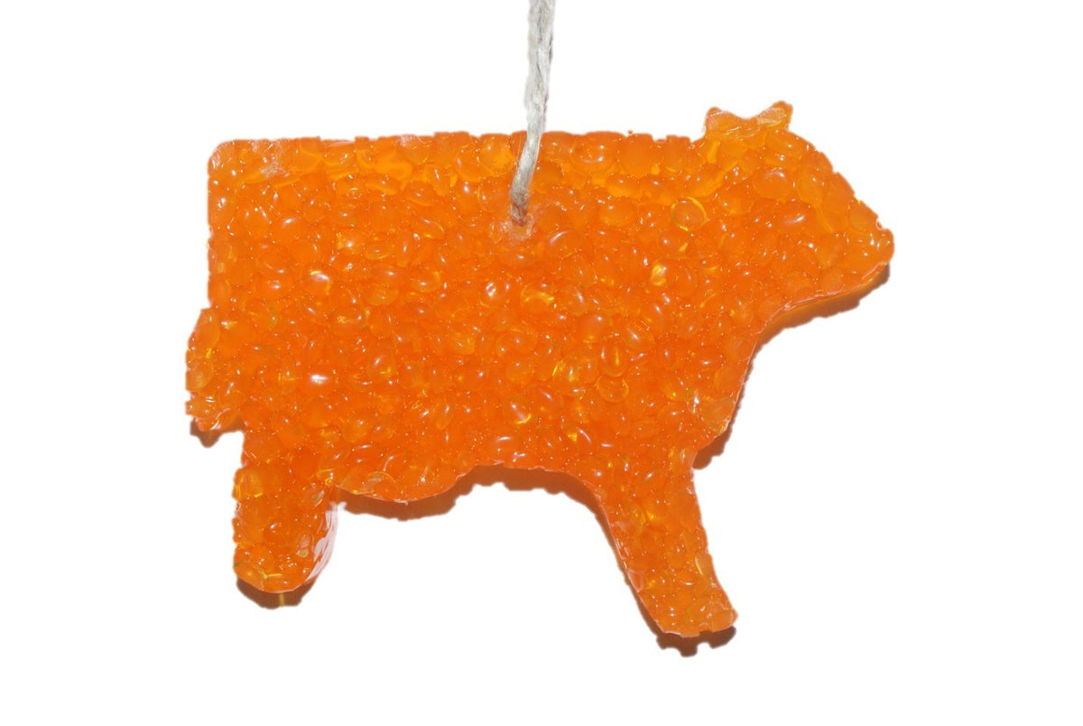 ChicWick Car Candle Butt Naked Cowboy Cow Shape Car Freshener 4x3 inches