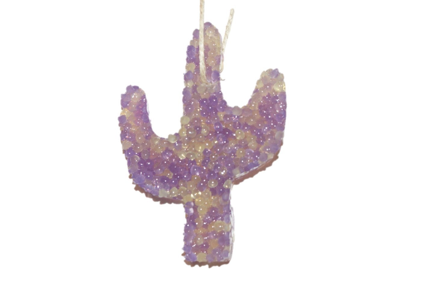 ChicWick Car Candle Lemon Lavender Cactus Shape Car Freshener Fragrance image