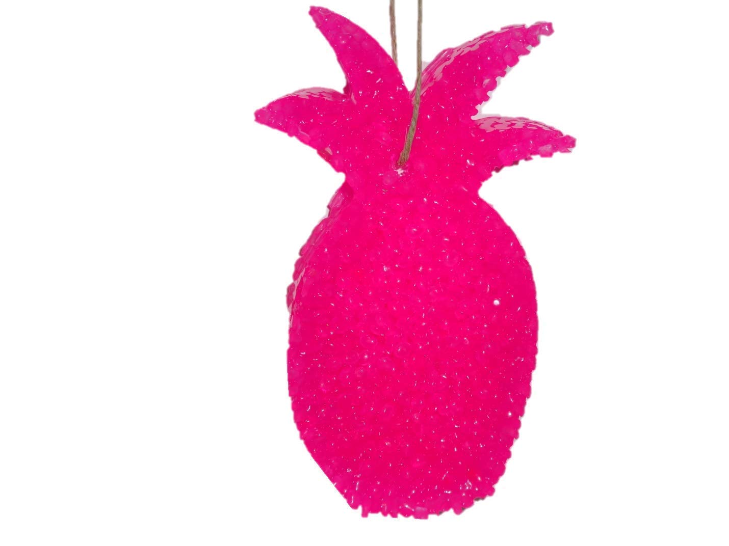 ChicWick Car Candle Pineapple Shape Hot Pink Car Freshener