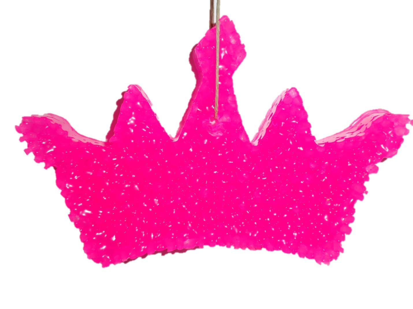 ChicWick car candle princess crown shape hot pink car freshener