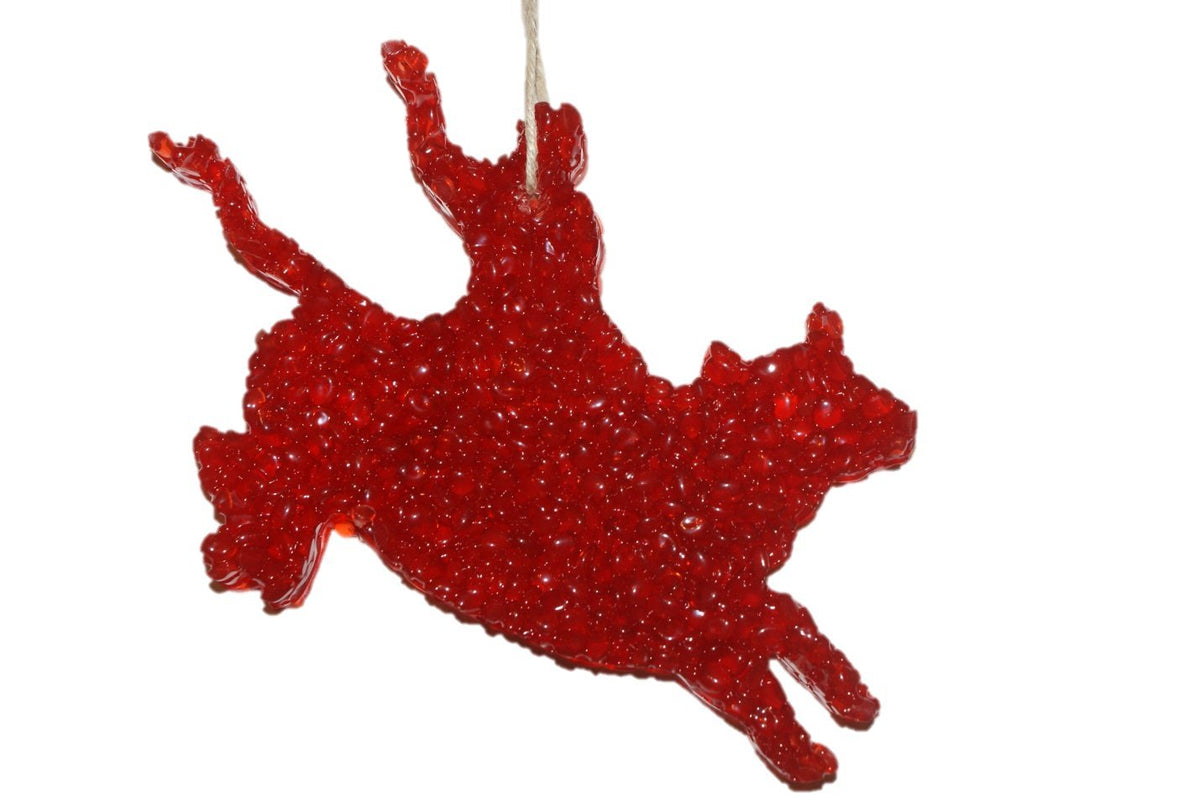 ChicWick car candle strawberry leather bull rider shape car freshener