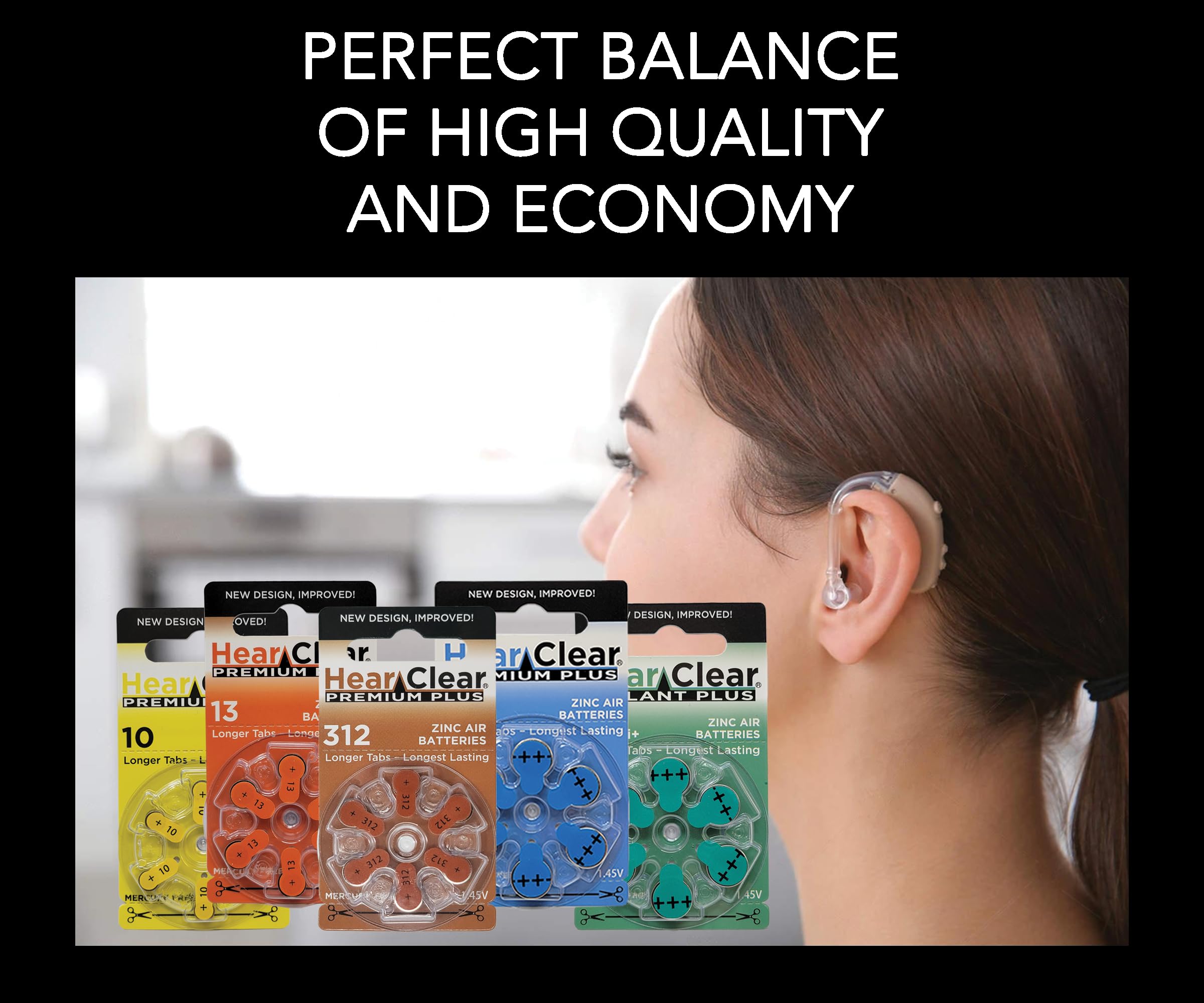 Child resistant packaging for Hear Clear batteries