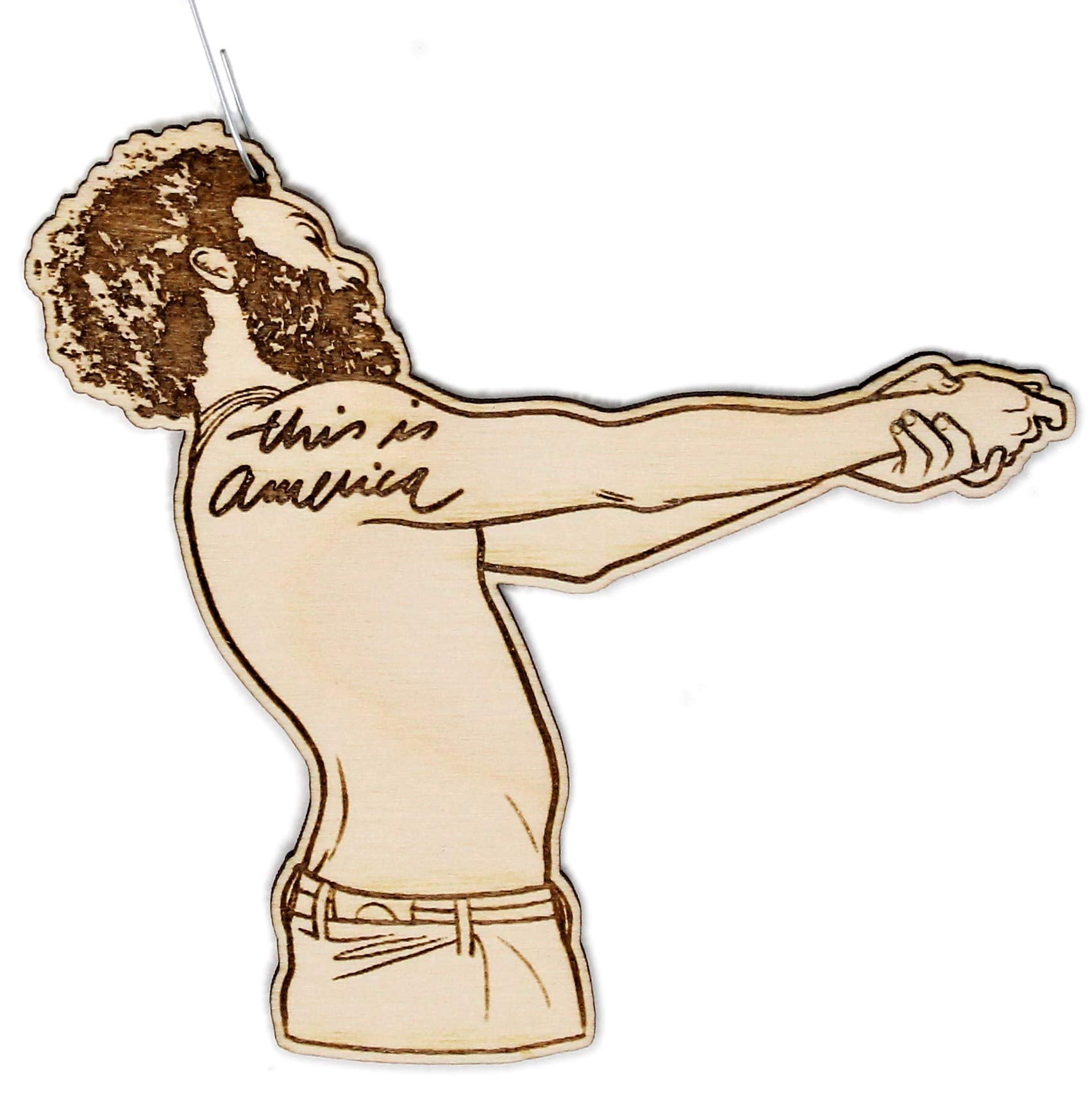 Childish Gambino Christmas Ornament 3x3 inches birch wood