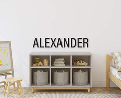 Wood name cutout with laser cut finish