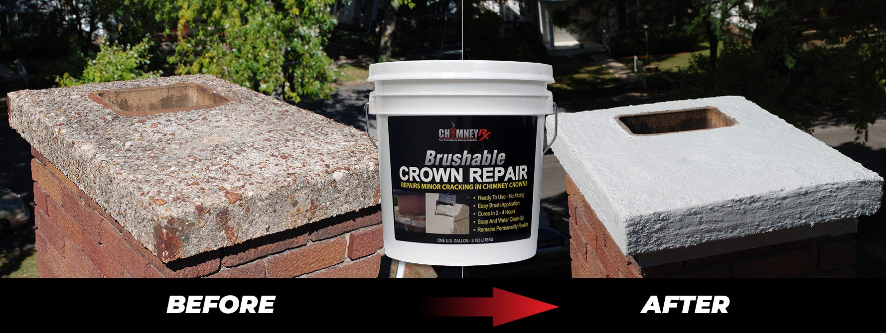 ChimneyRx 300014 elastomeric waterproof sealant for crowns