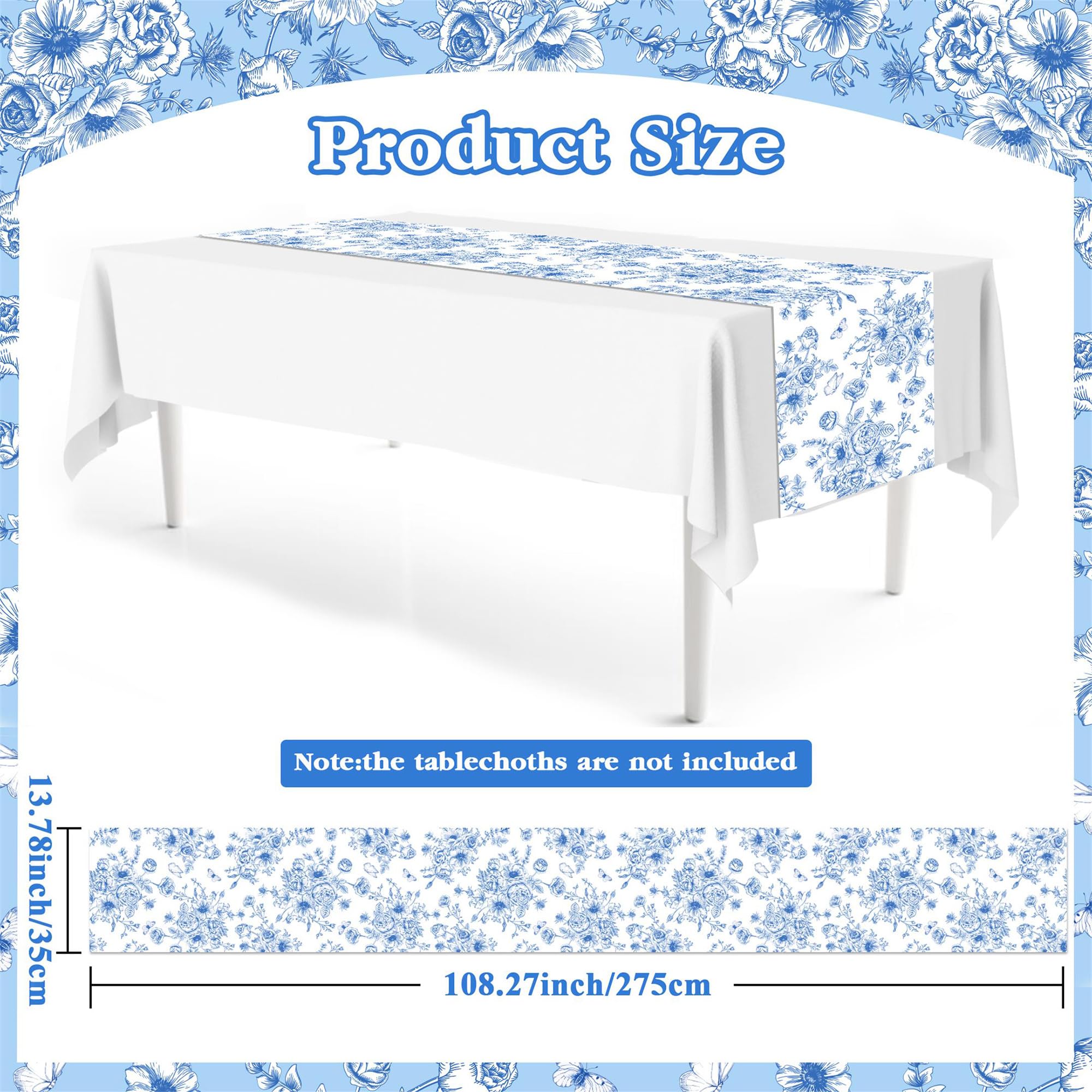 Chinese-style disposable table runners 14x108 inches each