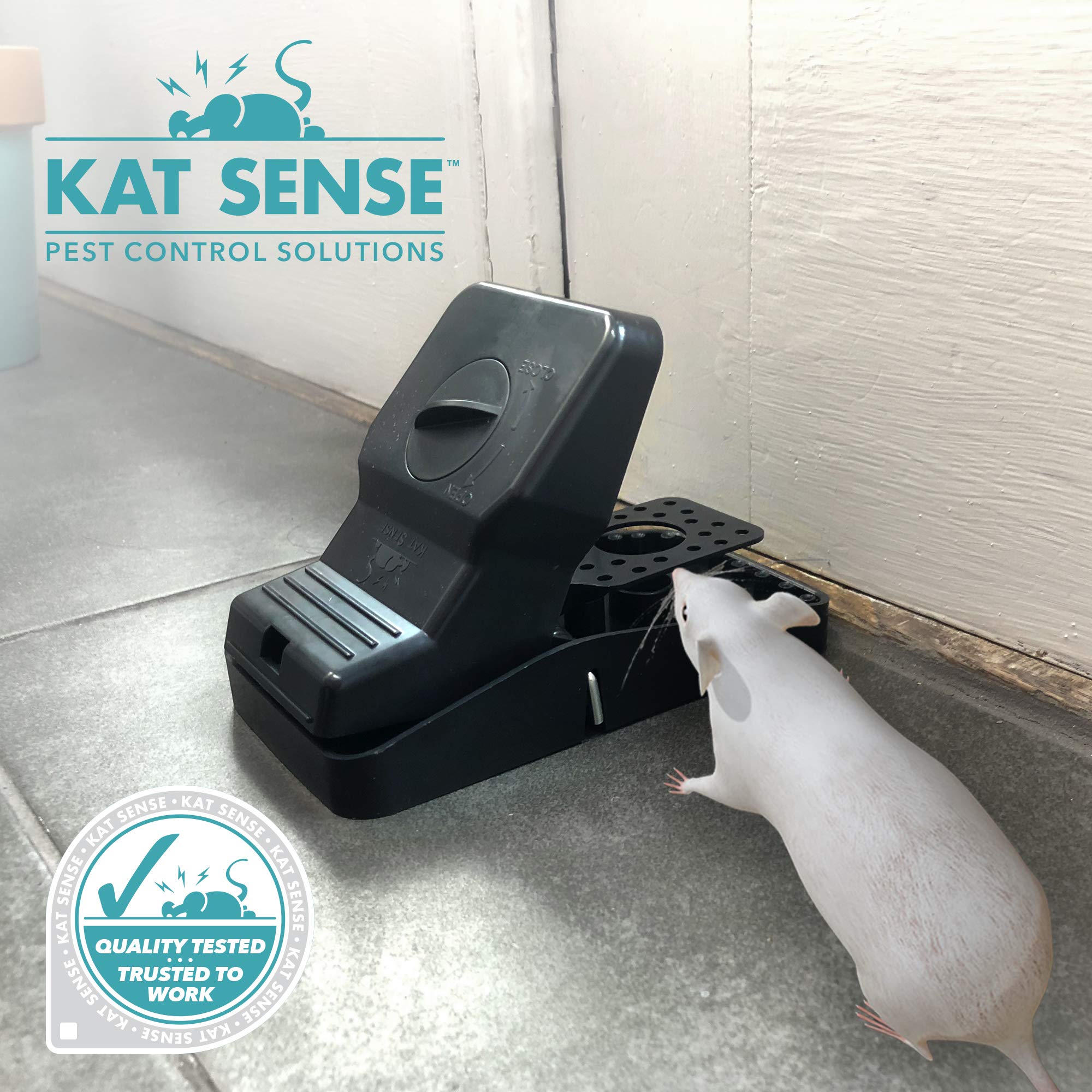 No touch sanitary disposal feature on rat traps