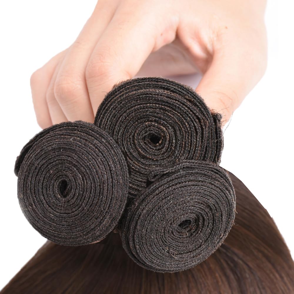 Chocolate Brown Straight Bundles color example