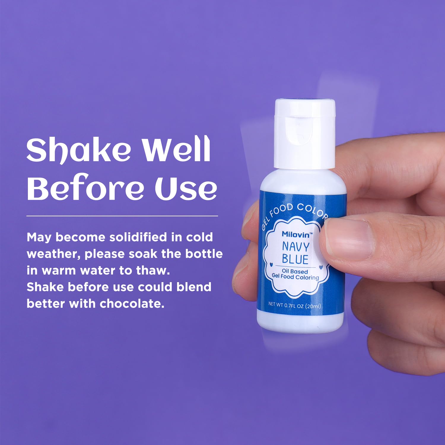 Chocolate color gel Blue Bell 20ml for cake decorating