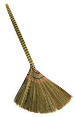 Choi Bong Co Vietnam Hand Made Straw Soft Broom colored handle 1pc