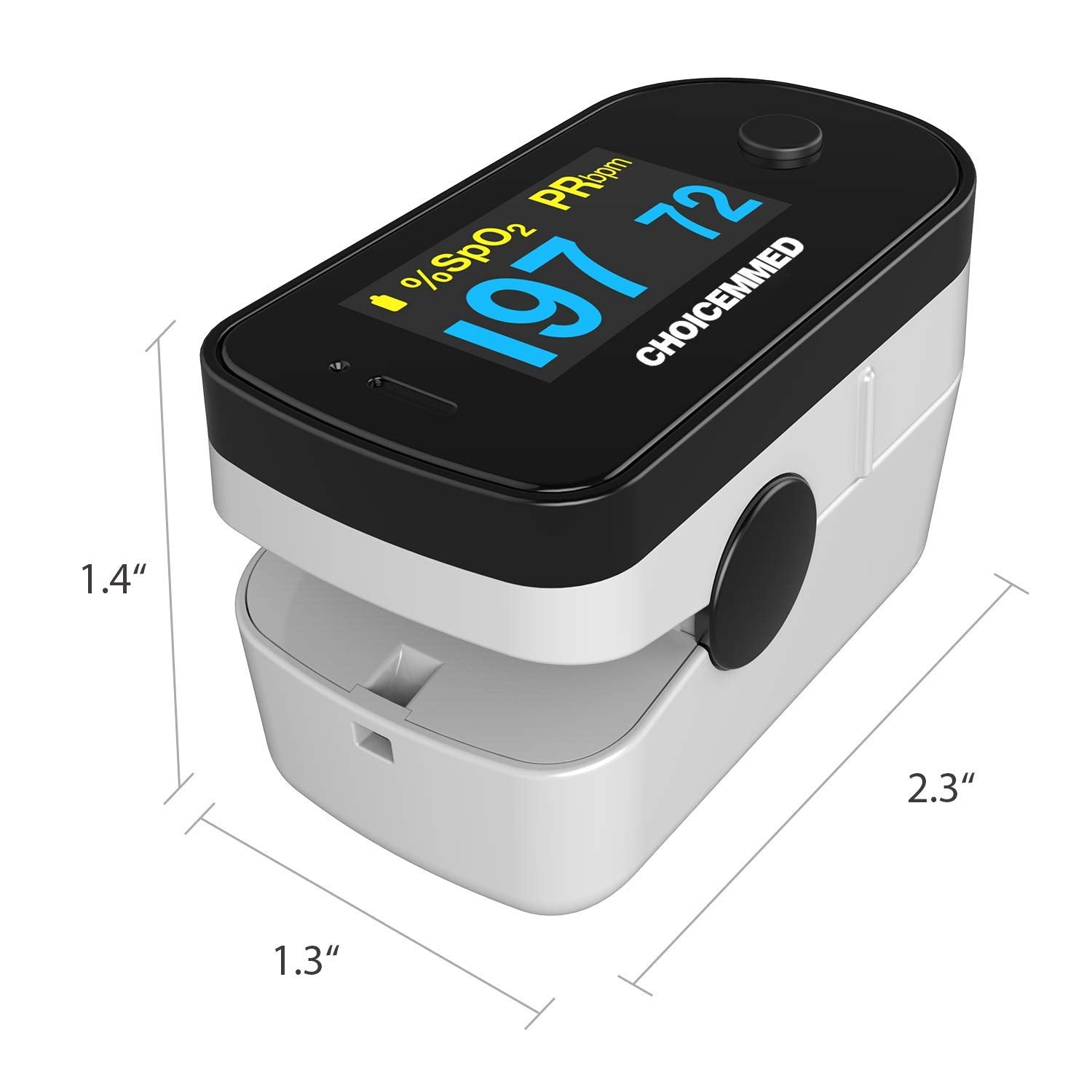 Instruction manual and batteries included with CHOICEMMED oximeter