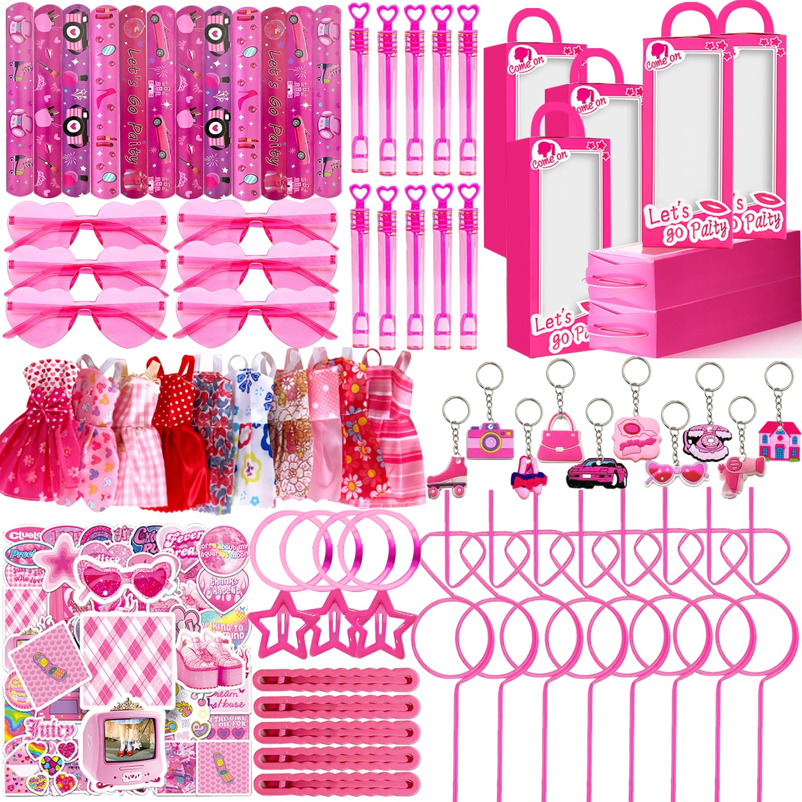 CHOOHC pink party favors kit 152pcs main set image