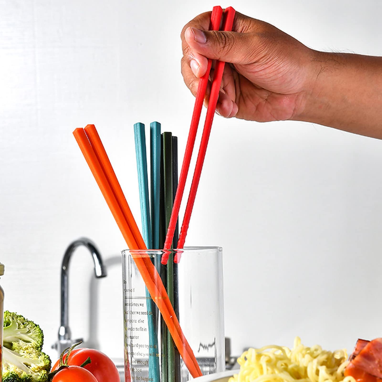 Reusable chopsticks for Chinese and Japanese dining