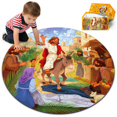 Christian Bible Jigsaw Puzzle for Kids 22.8 x 22.8 inches assembled