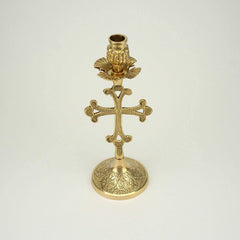 Christian candle stand for home altar