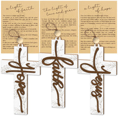 Christian cross ornament for festive decor
