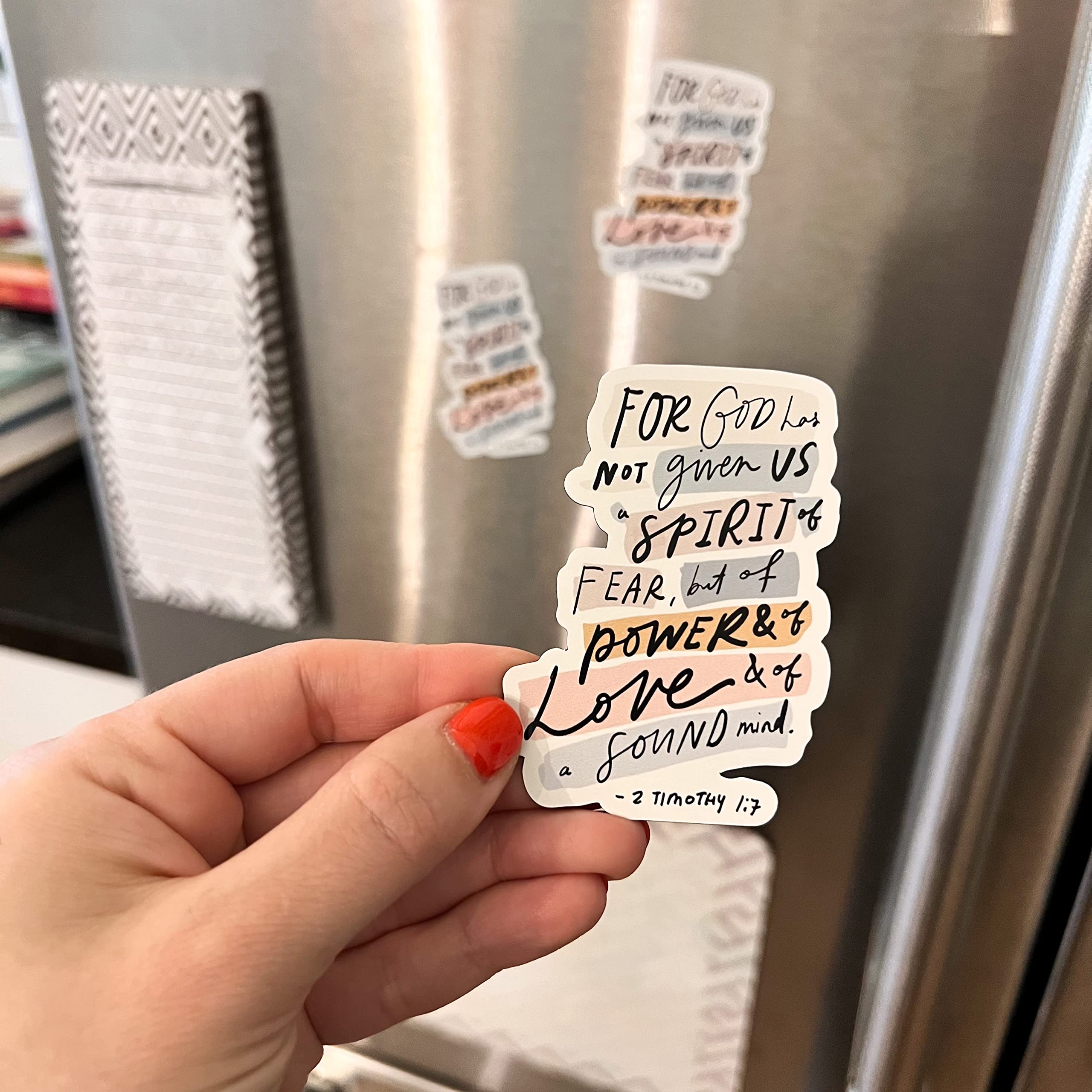 2 Timothy refrigerator magnet by Swaygirls for faith