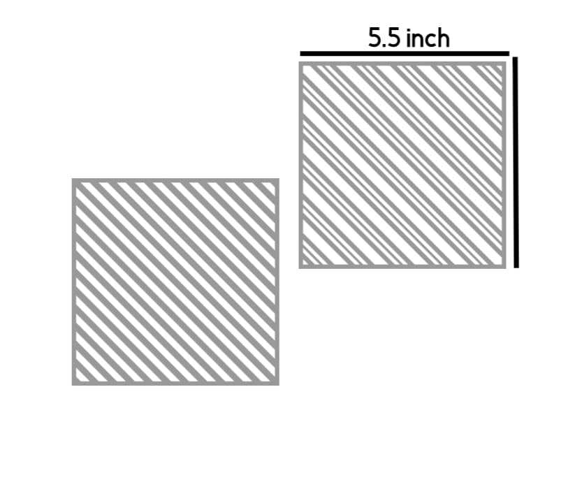 Mylar stencil 7.5 mil (0.2mm) thick milky finish candy cane pattern for festive crafting