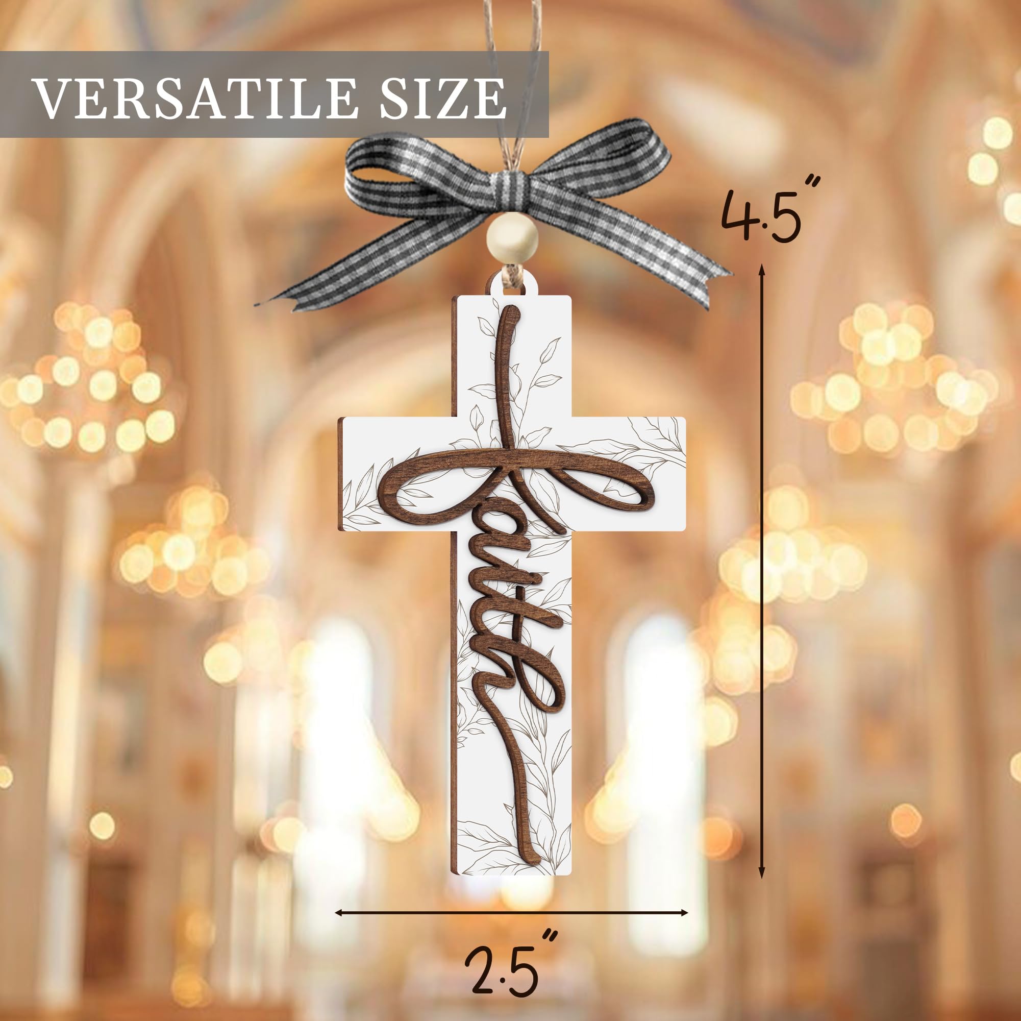 Cross ornament for Christmas tree decorations