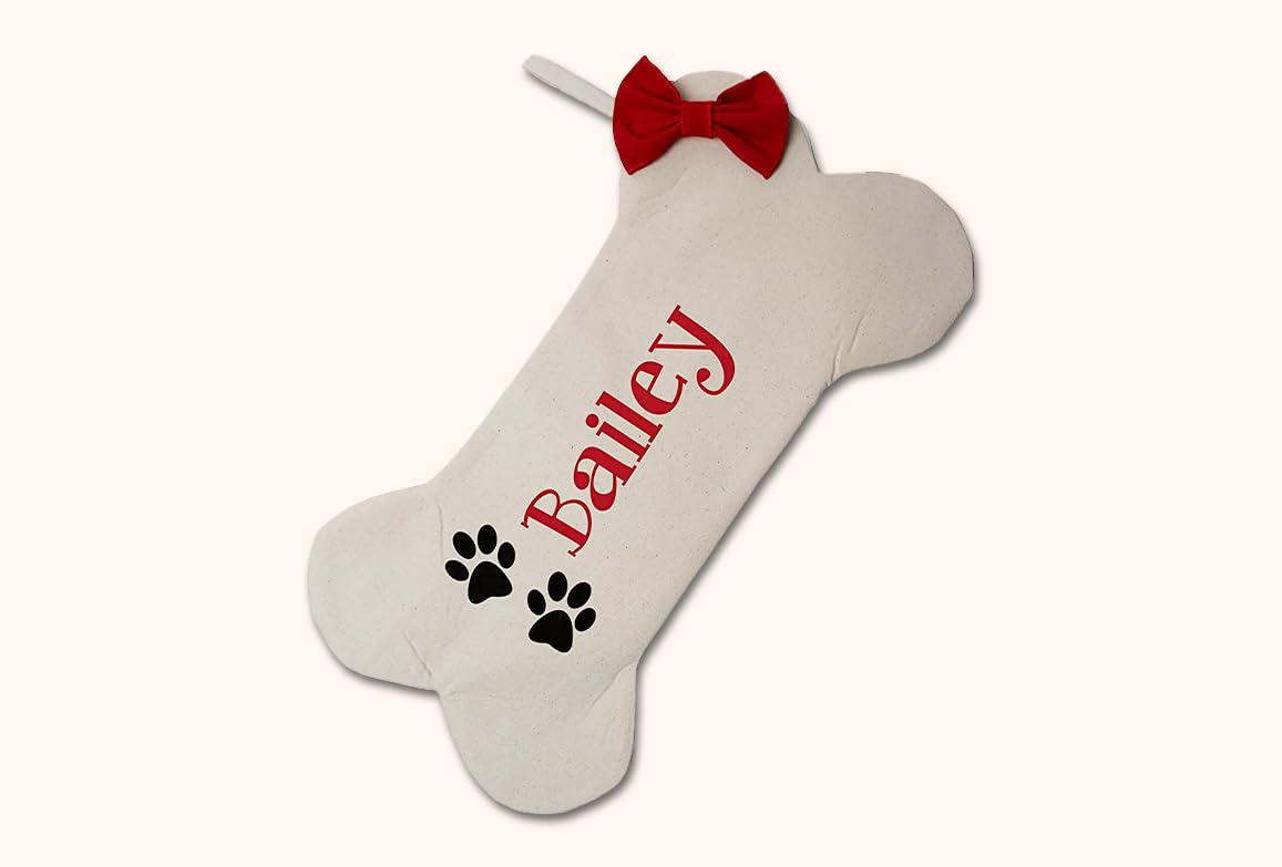 Canvas stocking for pets decorative home decor Christmas