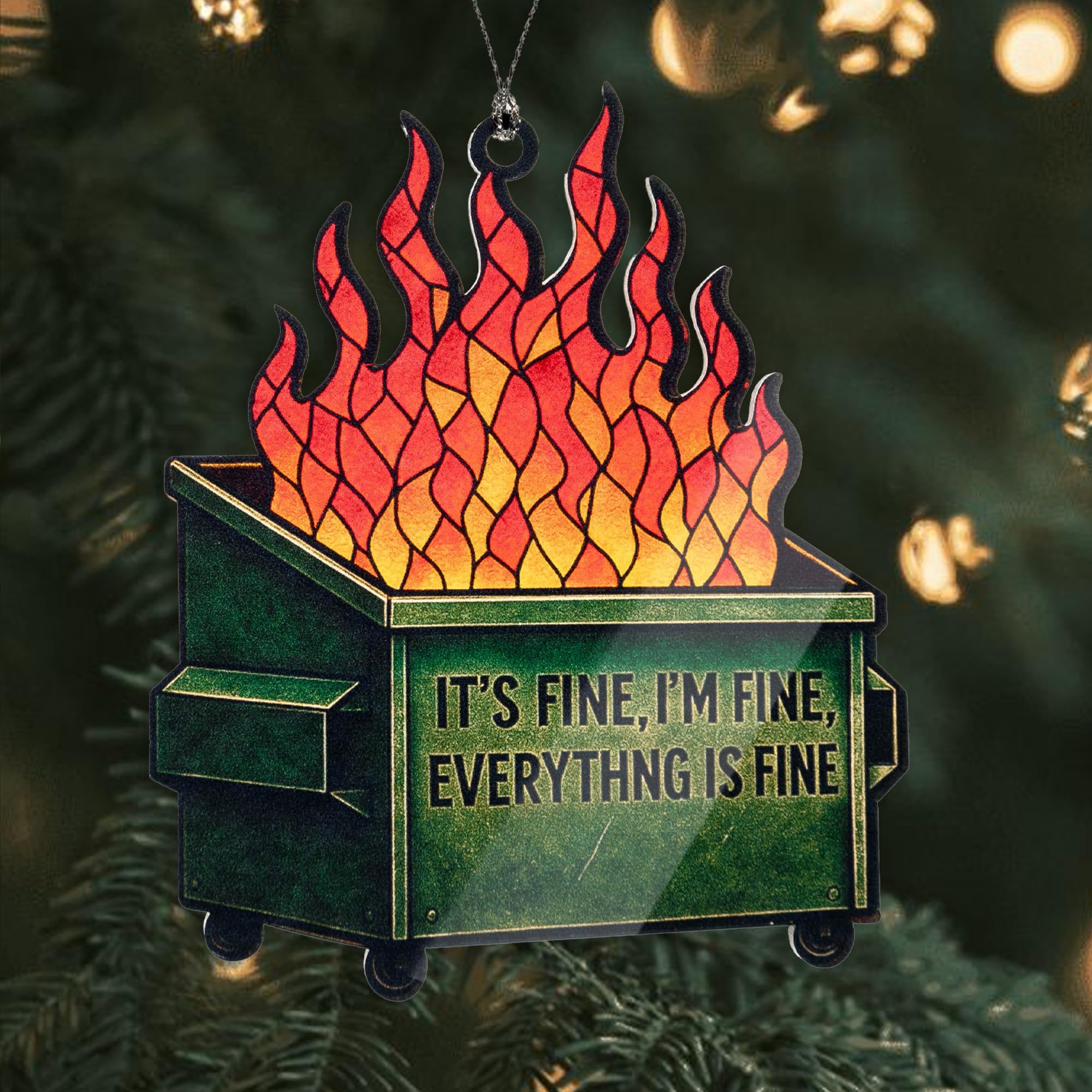 Christmas Decoration ornament on festive tree
