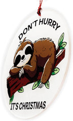 Woodland style sloth ornament gift idea