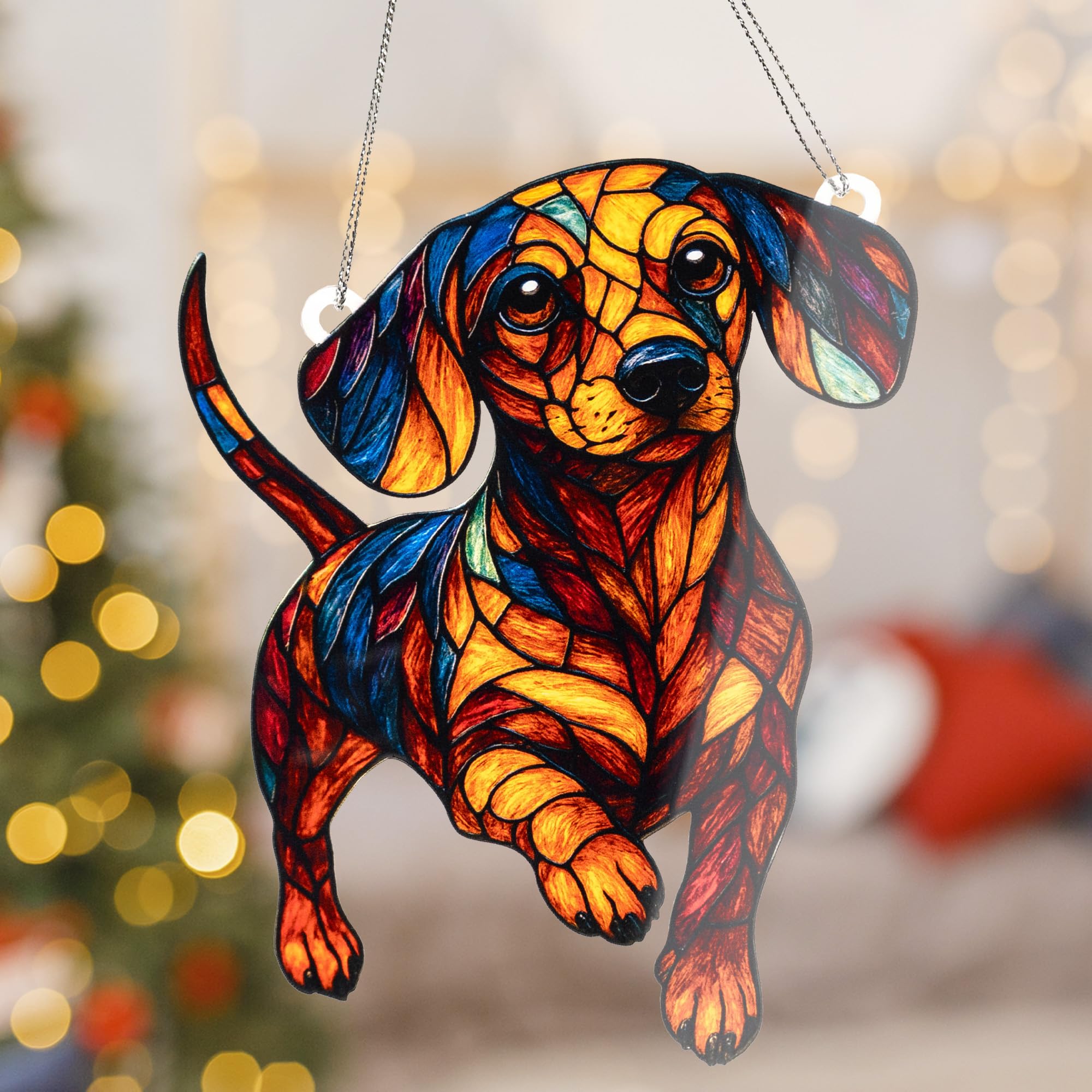 Christmas Decoration Dachshund Ornament ready to gift