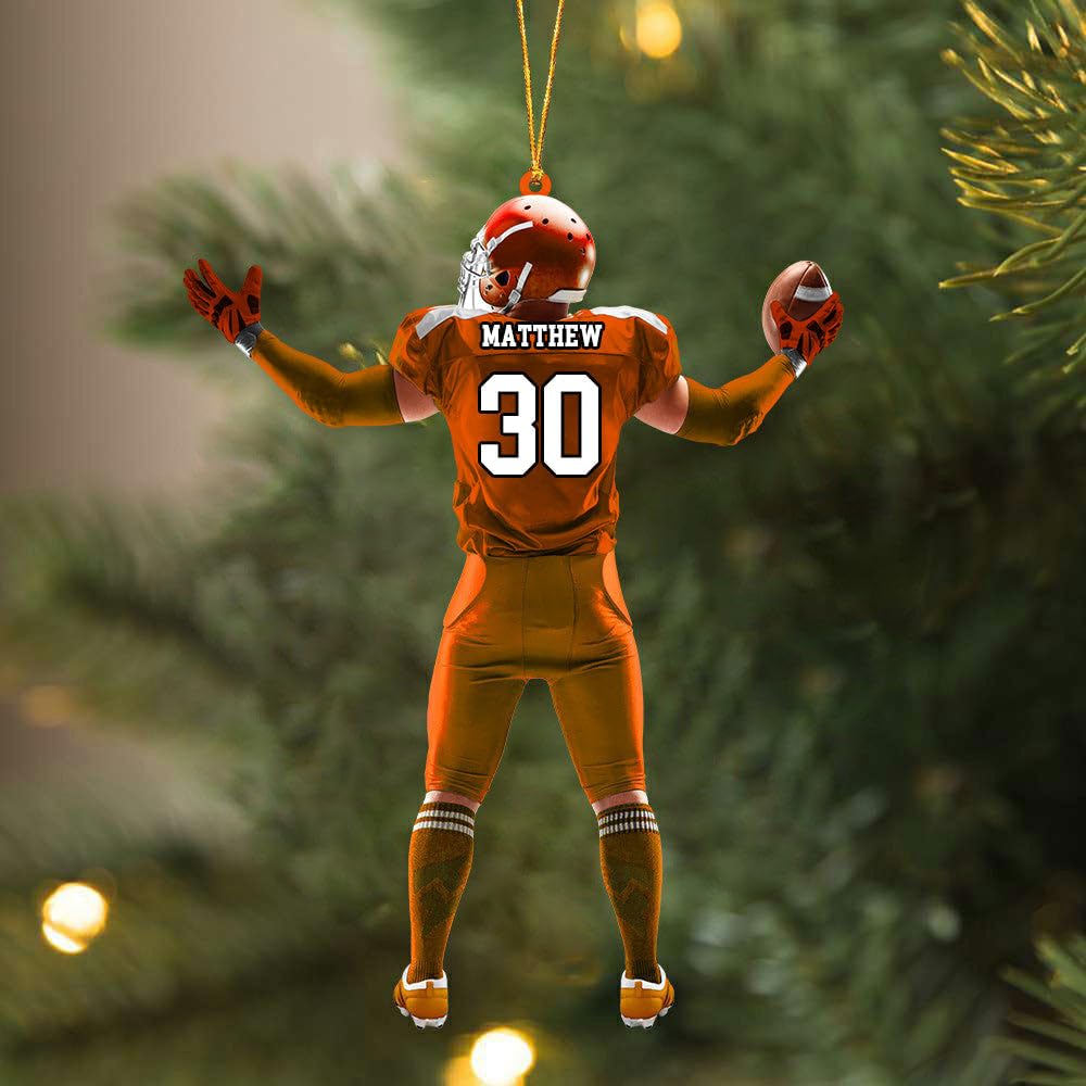 Football lover gift ornament suitable for players coaches and fans