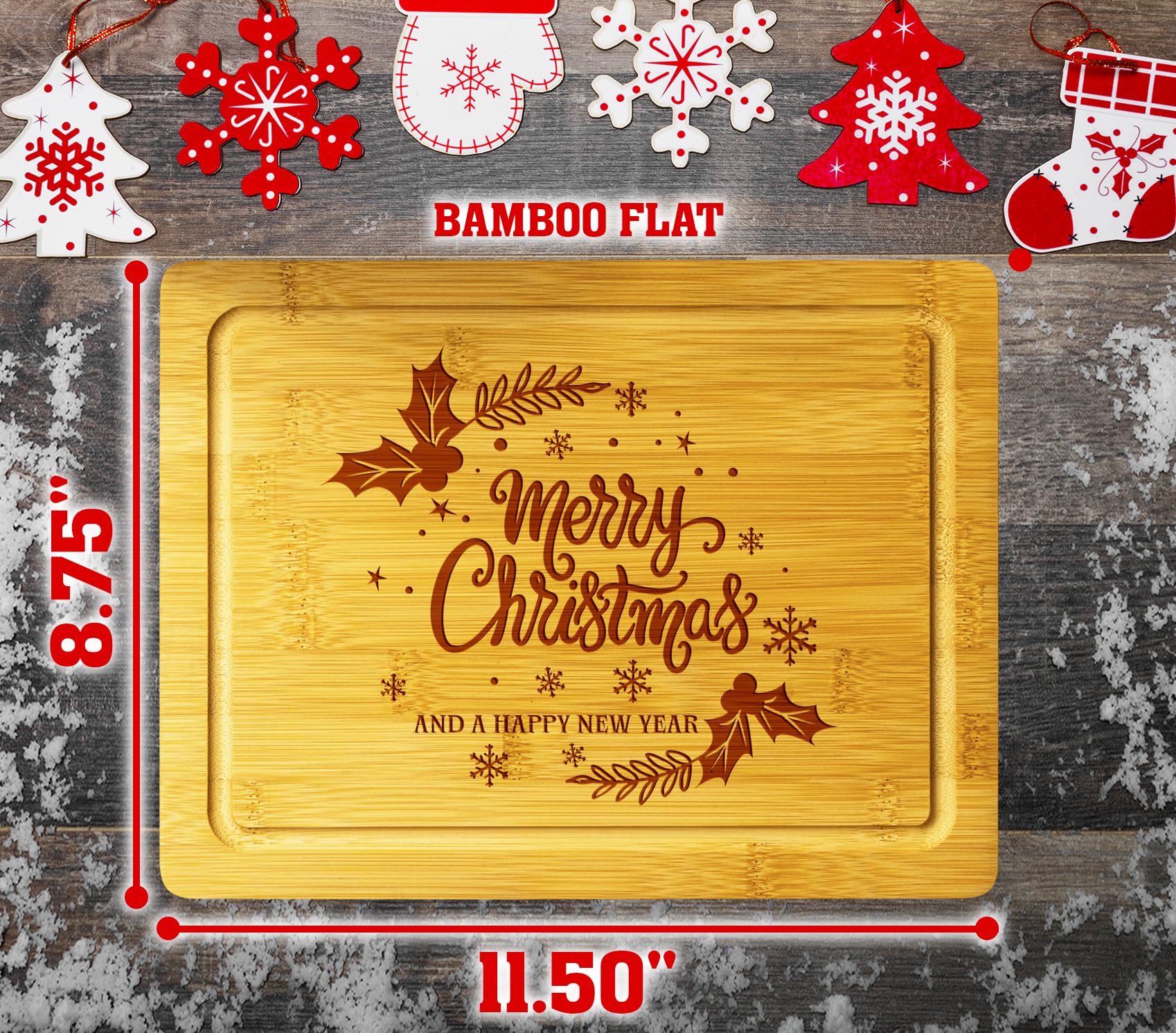 Durable wood cutting board for kitchen use