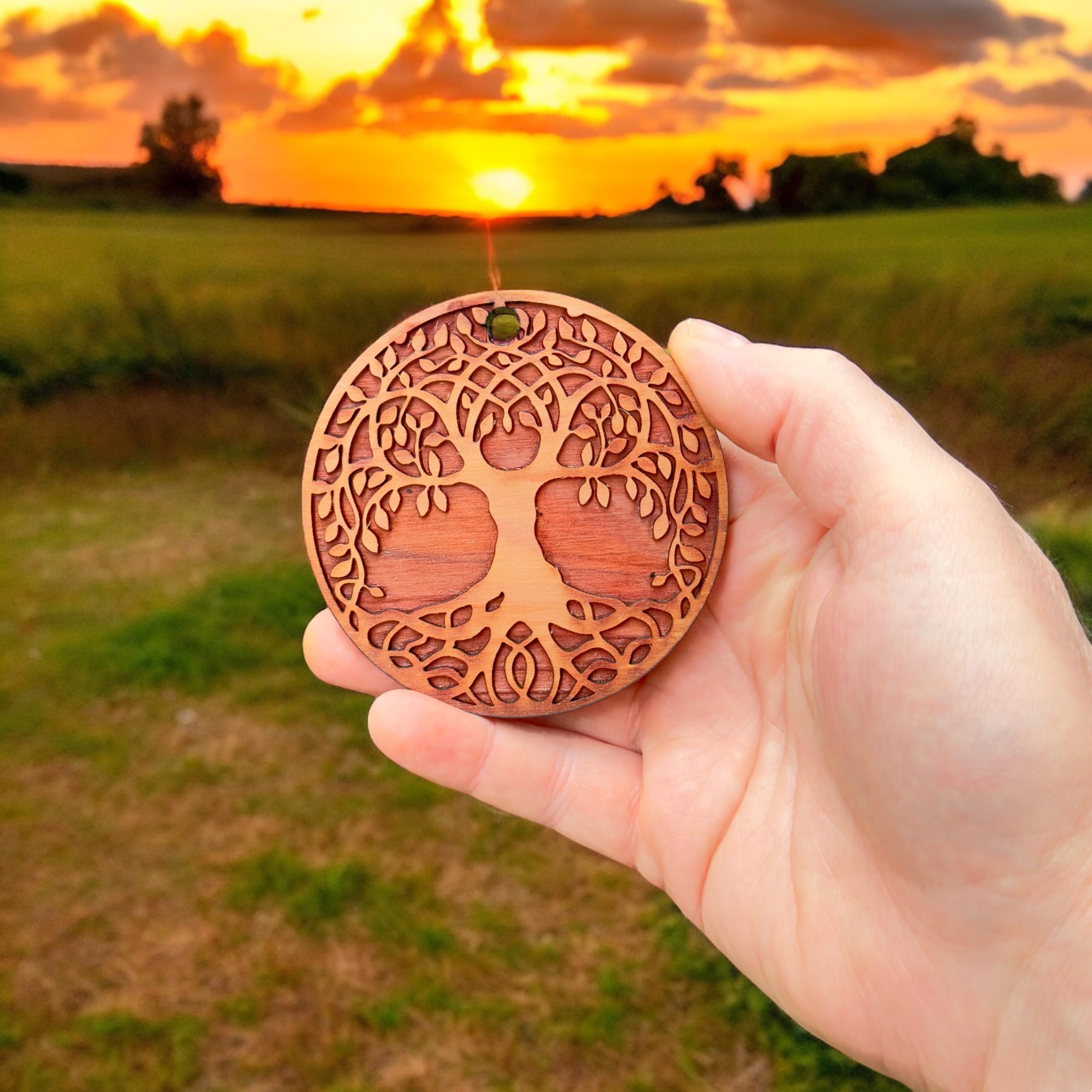 Celtic Tree of Life cedar ornament design
