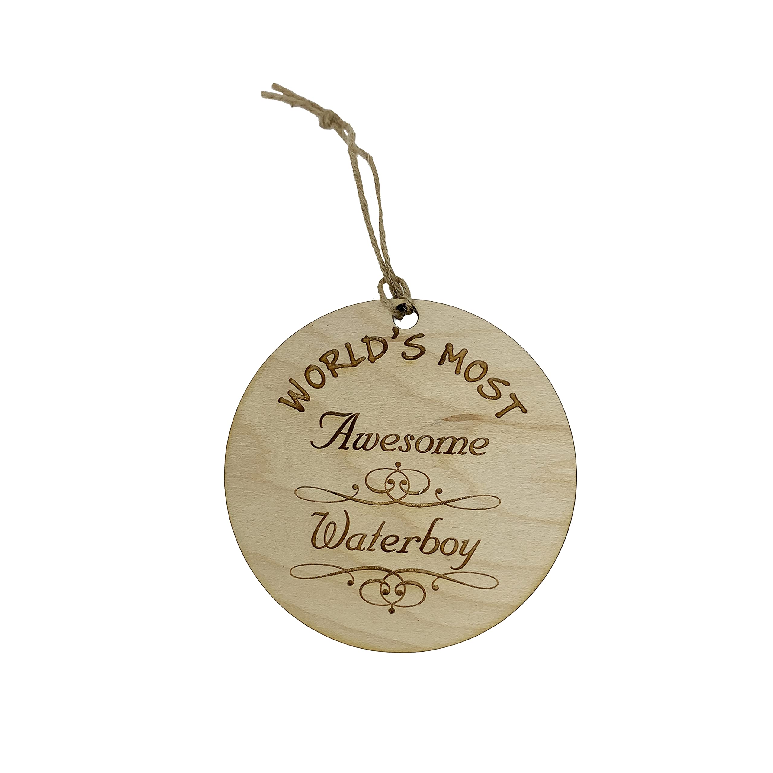 Eight image set Worlds most Awesome Waterboy ornament