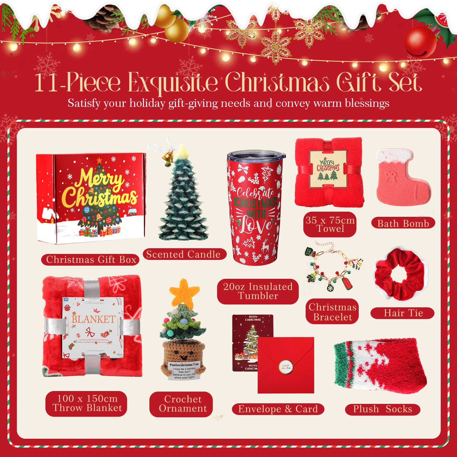 20oz stainless steel tumbler with a Christmas message