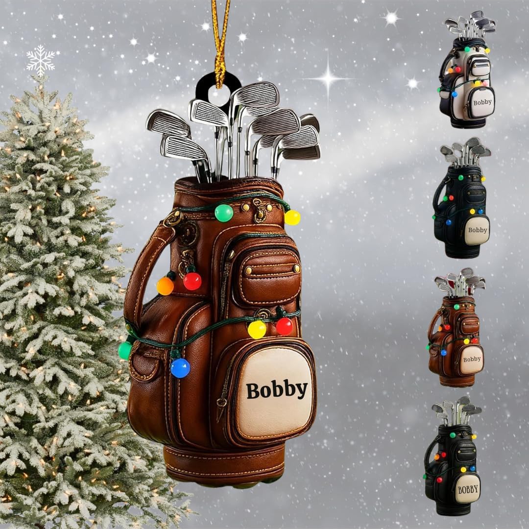 Christmas tree golf ornament packaging and display