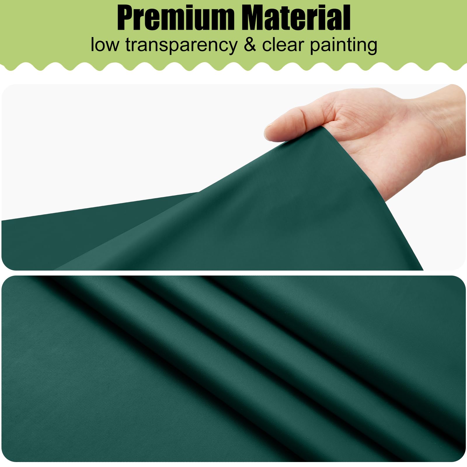 Smiry disposable table cloth packaging and color green