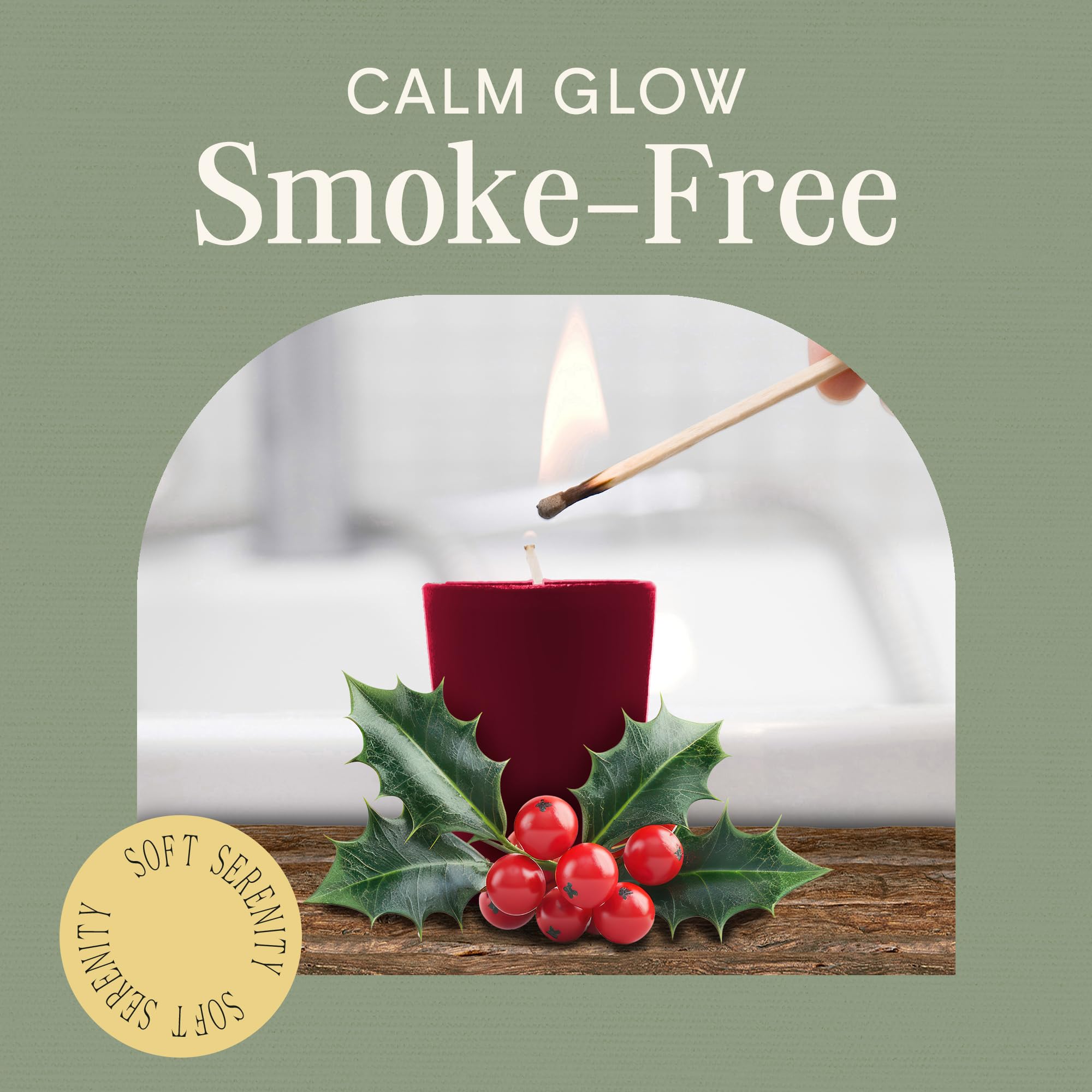 Christmas and Holiday Collection votive candle soy wax