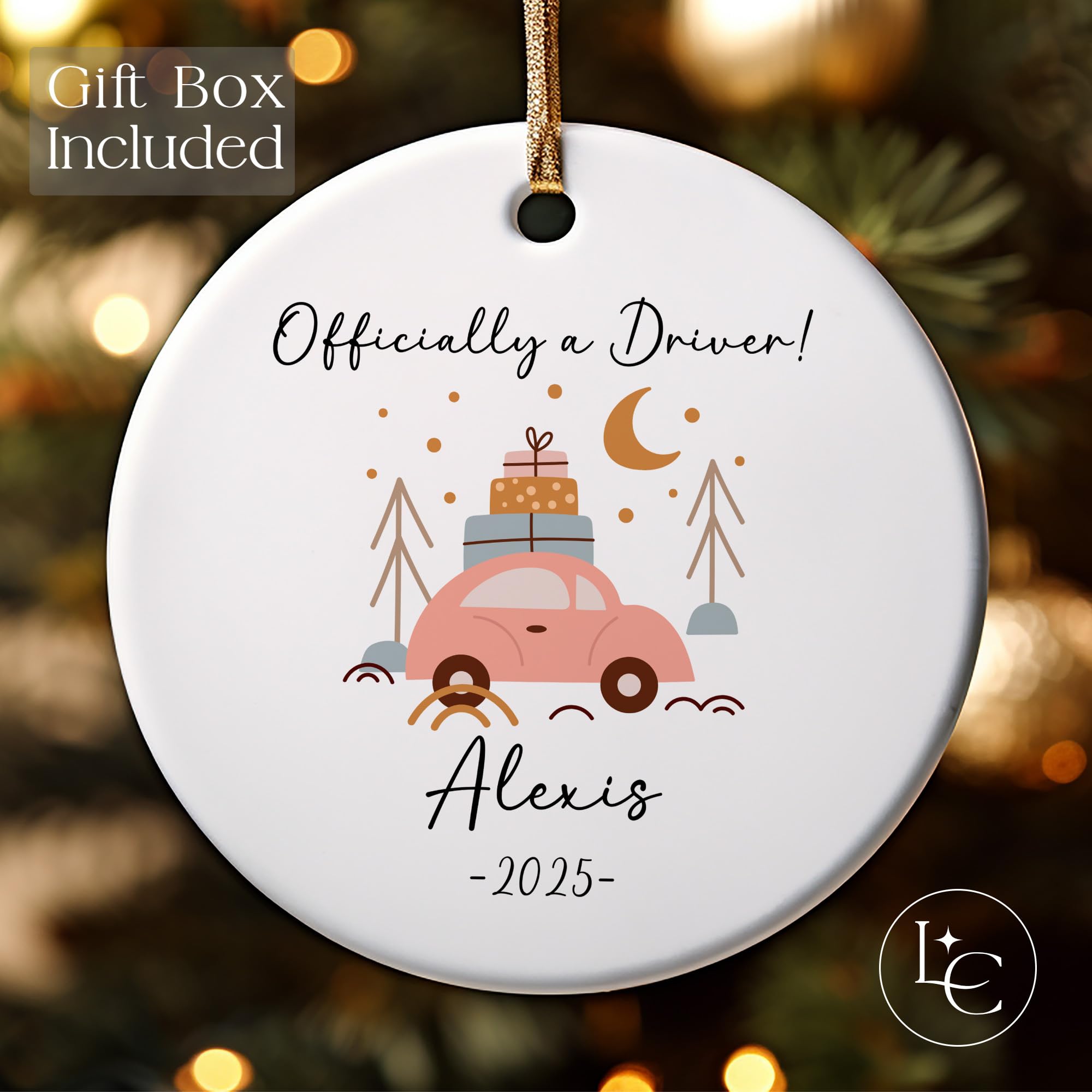 Custom name ornament for tree decor