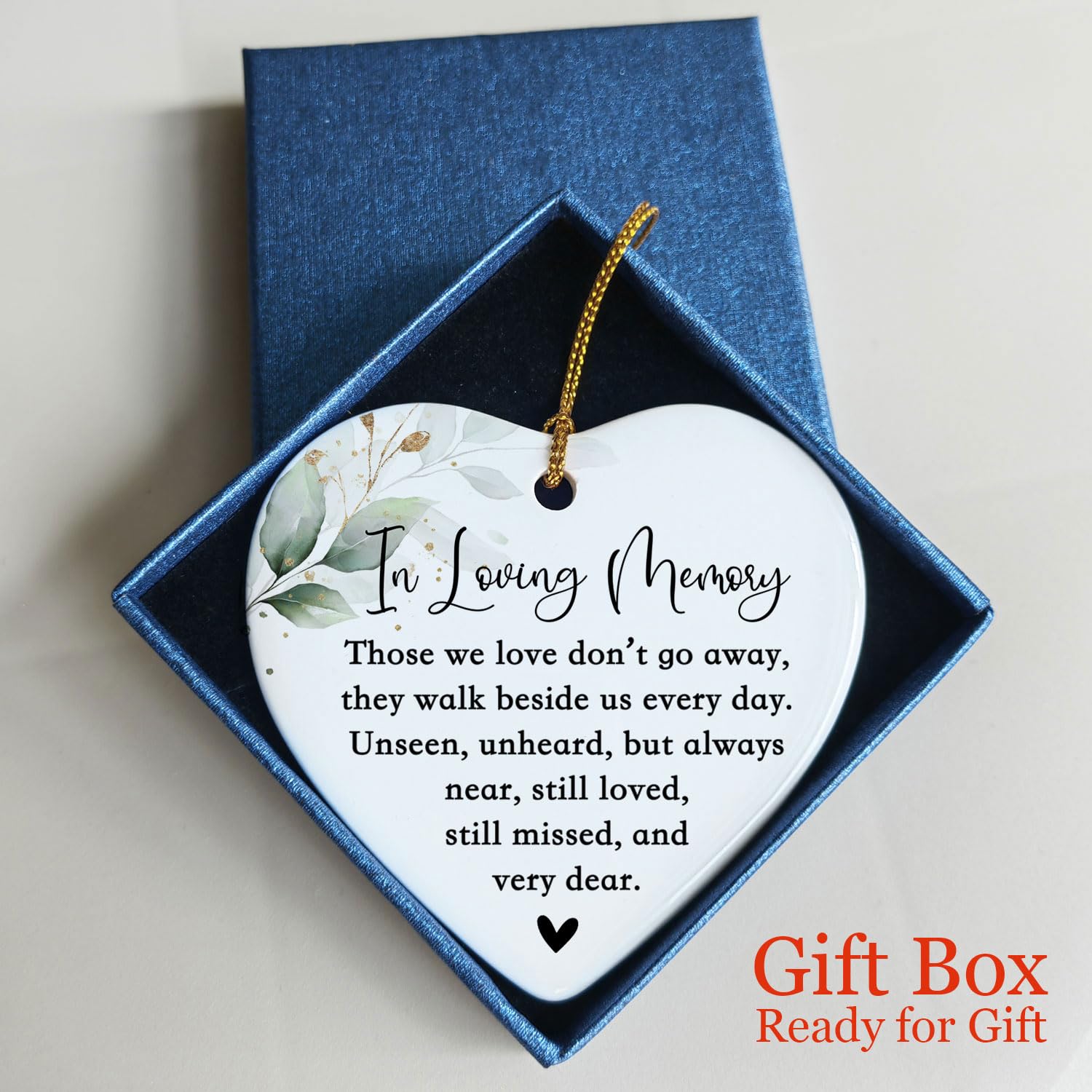 Bereavement ornament for Christmas decor and remembrance