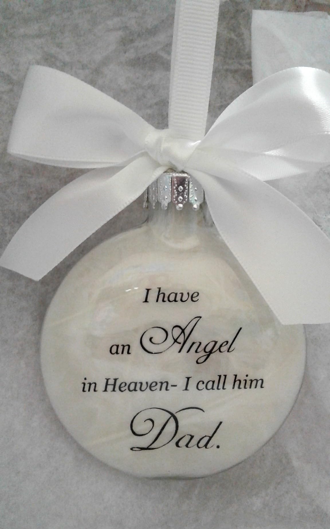 Christmas memorial keepsake for Dad ornament