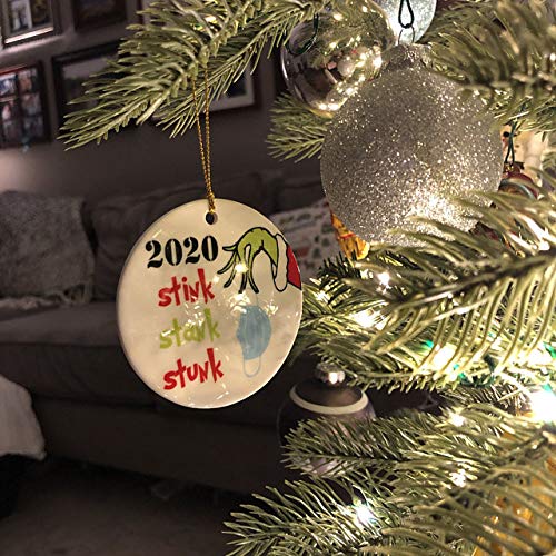 Christmas ornament reflecting the year 2020